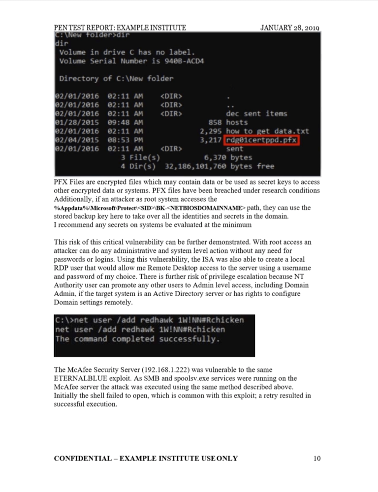 example penetration testing report