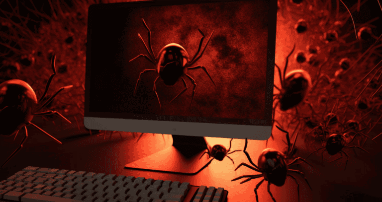 malicious software attacking a computer